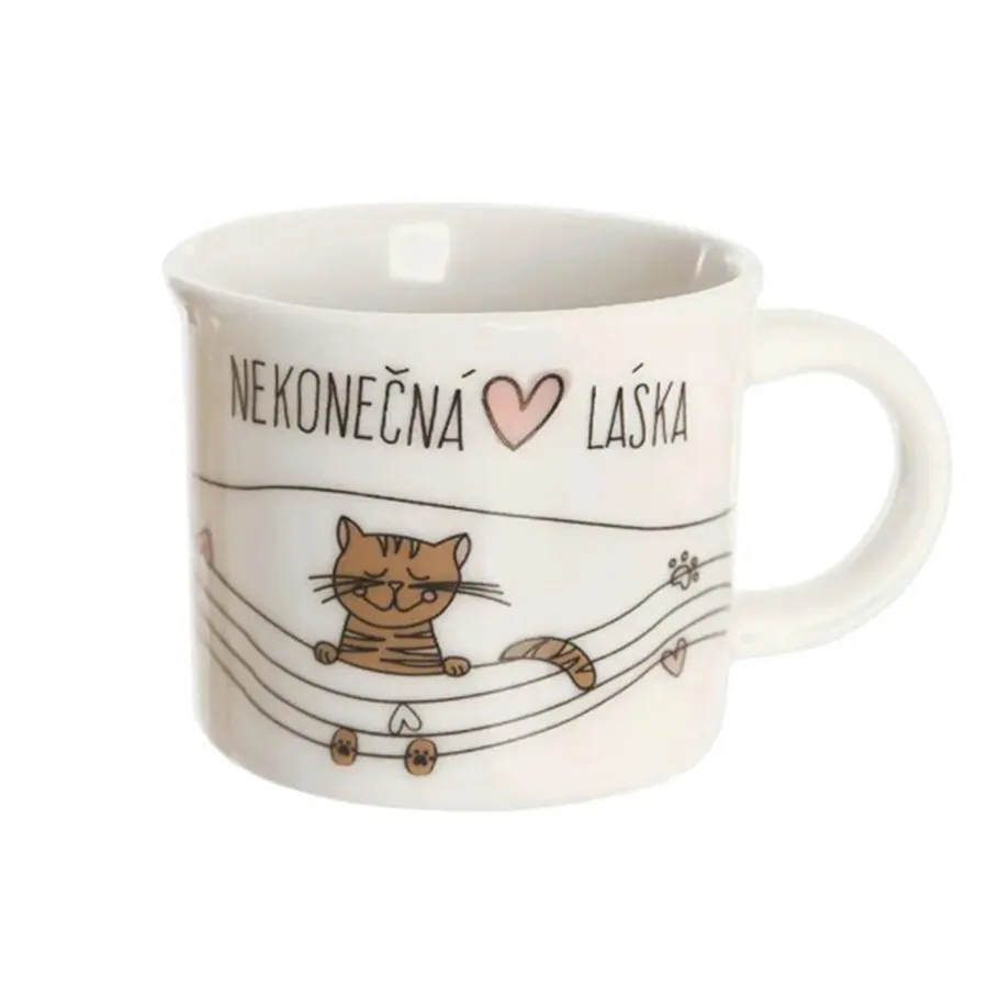 Eine Tasse Sträucher. ENDLESS LOVE Katze 0,1 l