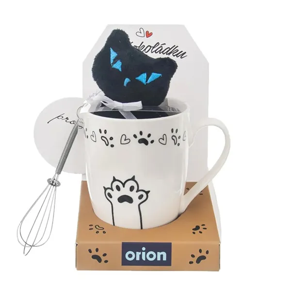 Tasse aus Keramik + Katze + Schneebesen PETS 0.33 l O0318