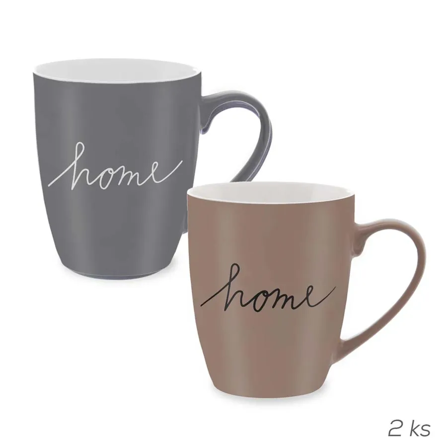 Tasse aus Porzellan HOME 0,38 l 2 St.