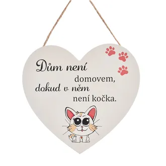 Schild Herz CAT HOME O0524