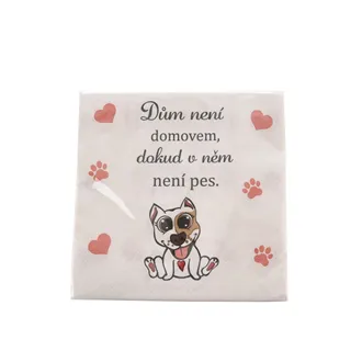 Serviette DOG HOME 20 St. O0525