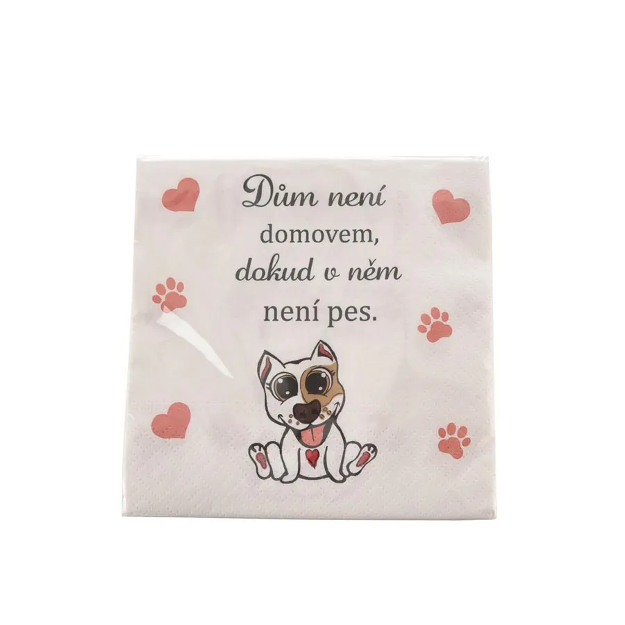 Serviette DOG HOME 20 St. O0525