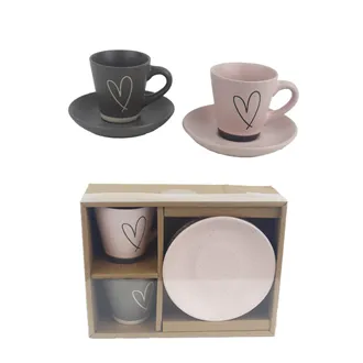 Tasse und Untertasse, 2 Sets X6960