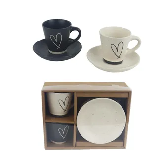 Tasse und Untertasse, 2 Sets X6961