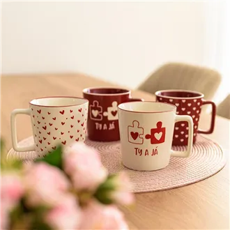 Tasse mit Herzen X6979-08